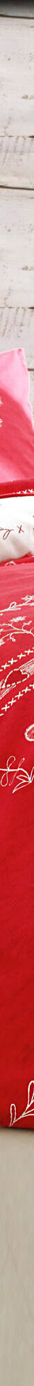 Linge de lit Anceny imprimé coeur - coton (rouge) Linge de lit Anceny imprimé coeur - coton (rouge)